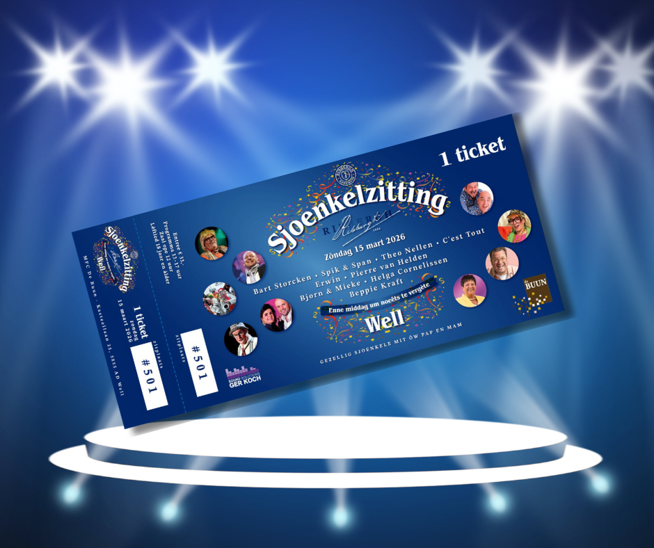 Ticket - Ribbergh™ Sjoenkelzitting 2026